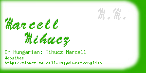 marcell mihucz business card